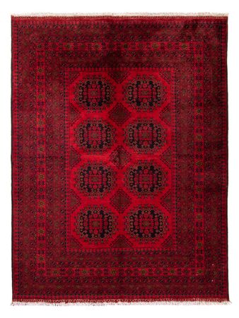 Afghan Rug - Kunduz - 197 x 144 cm - dark red