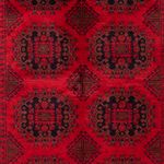 Afghan Rug - Kunduz - 197 x 144 cm - dark red