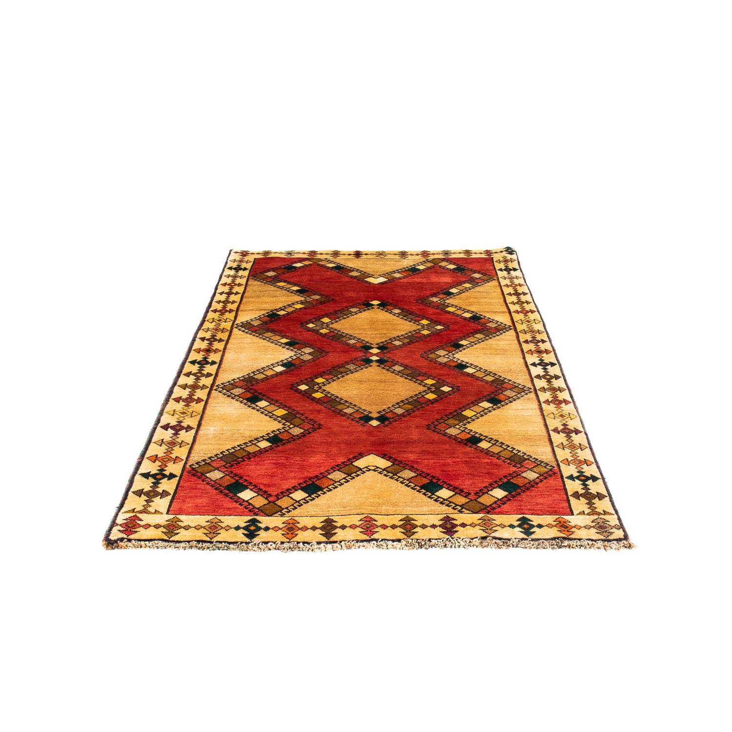 Tappeto Gabbeh - Persero - 192 x 114 cm - rosso scuro