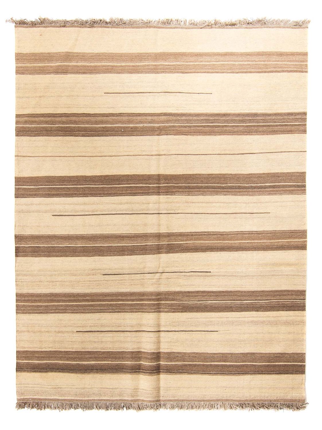 Kelim-tæppe - orientalsk - 242 x 176 cm - beige