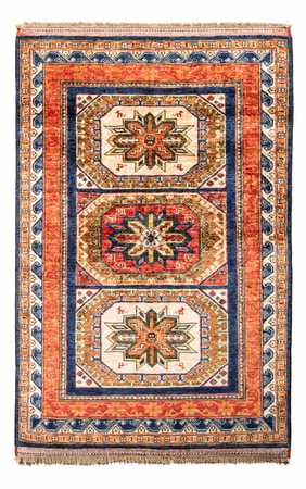 Tapis afghan - 185 x 122 cm - bleu foncé