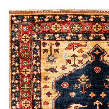 Tapis afghan - 200 x 152 cm - bleu foncé