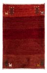 Tappeto Gabbeh - Loribaft Persero - 83 x 60 cm - rosso scuro