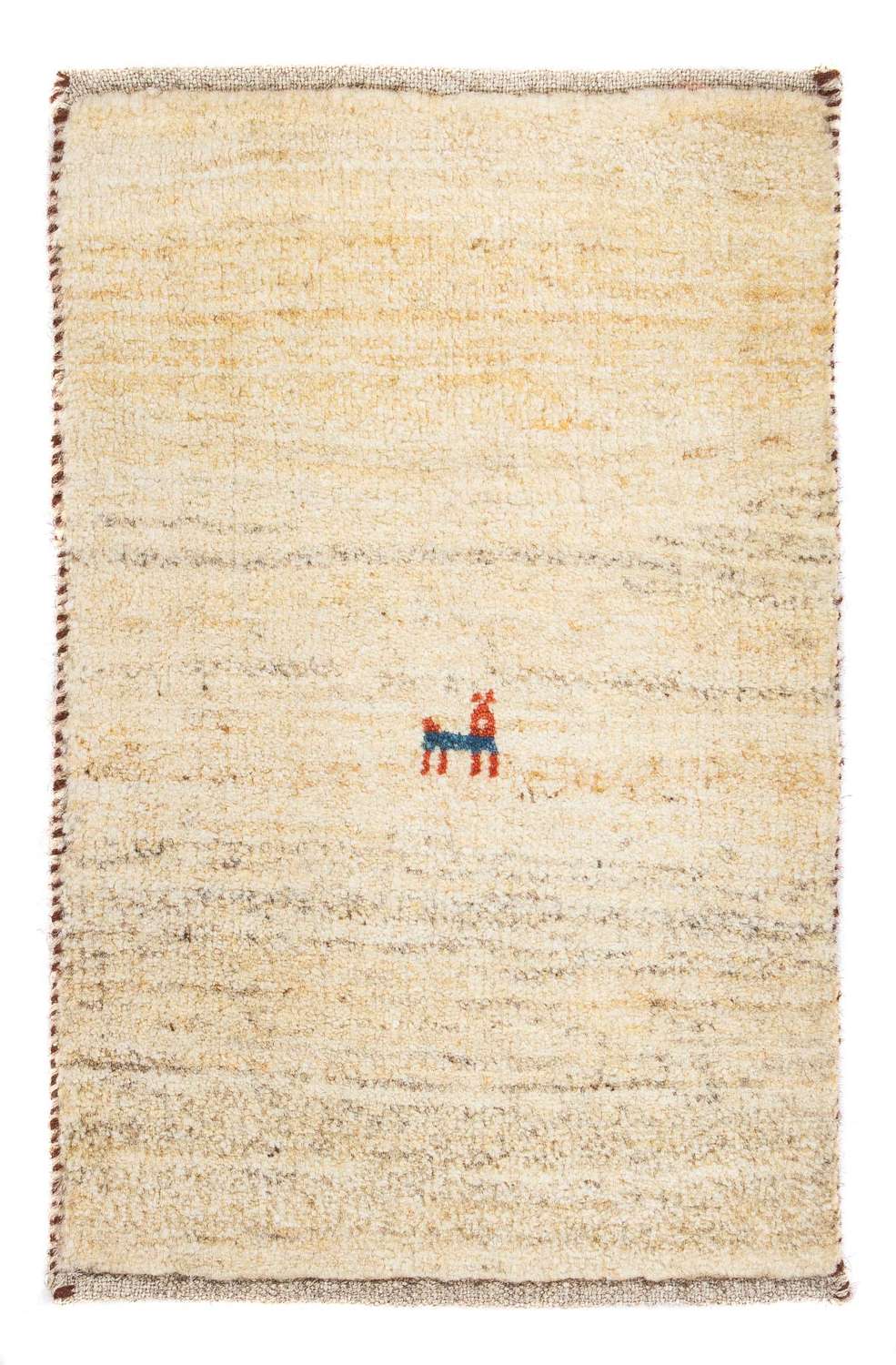 Gabbeh Tapijt - Loribaft Perzisch - 60 x 40 cm - beige