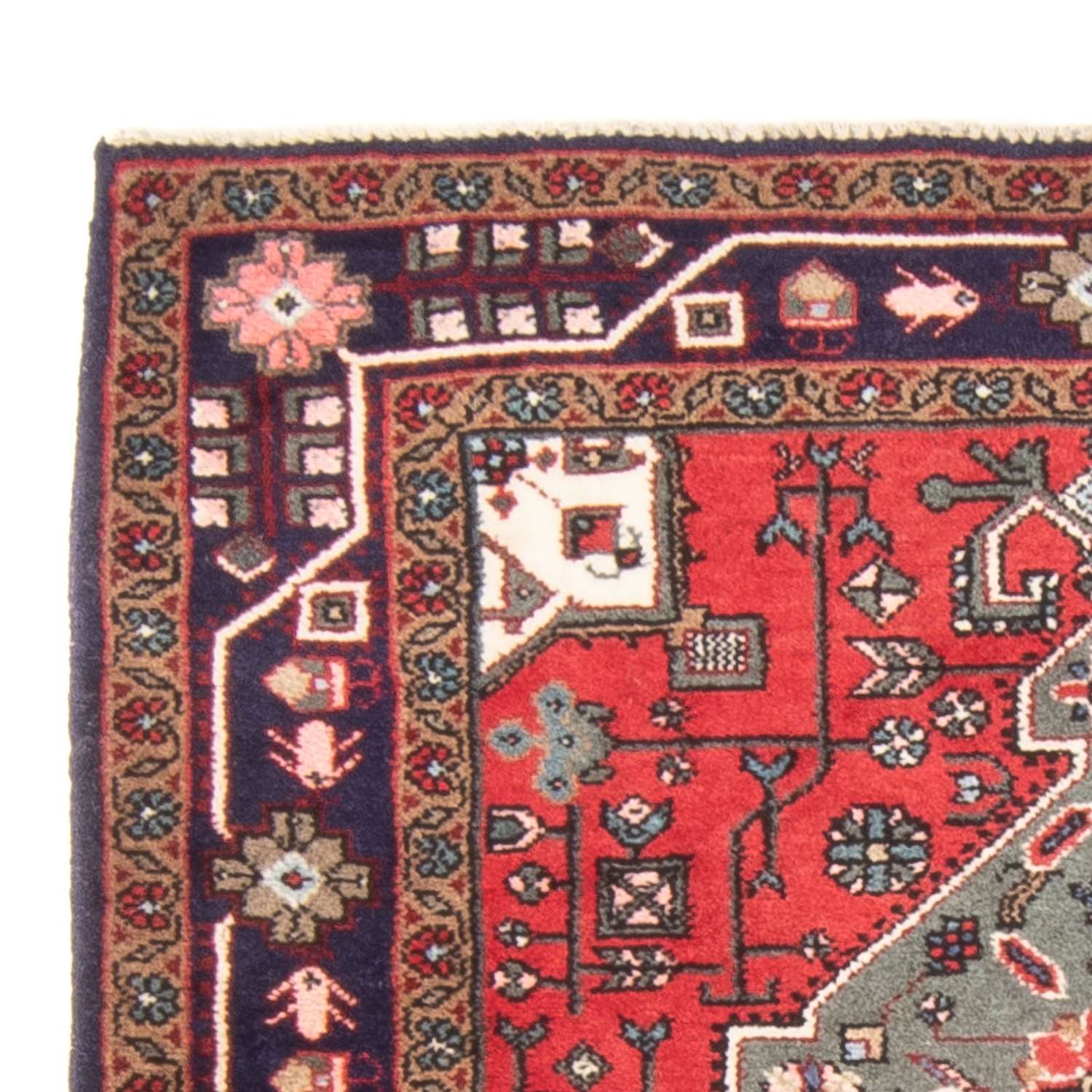 Tapis persan - Nomadic - 150 x 107 cm - rouge