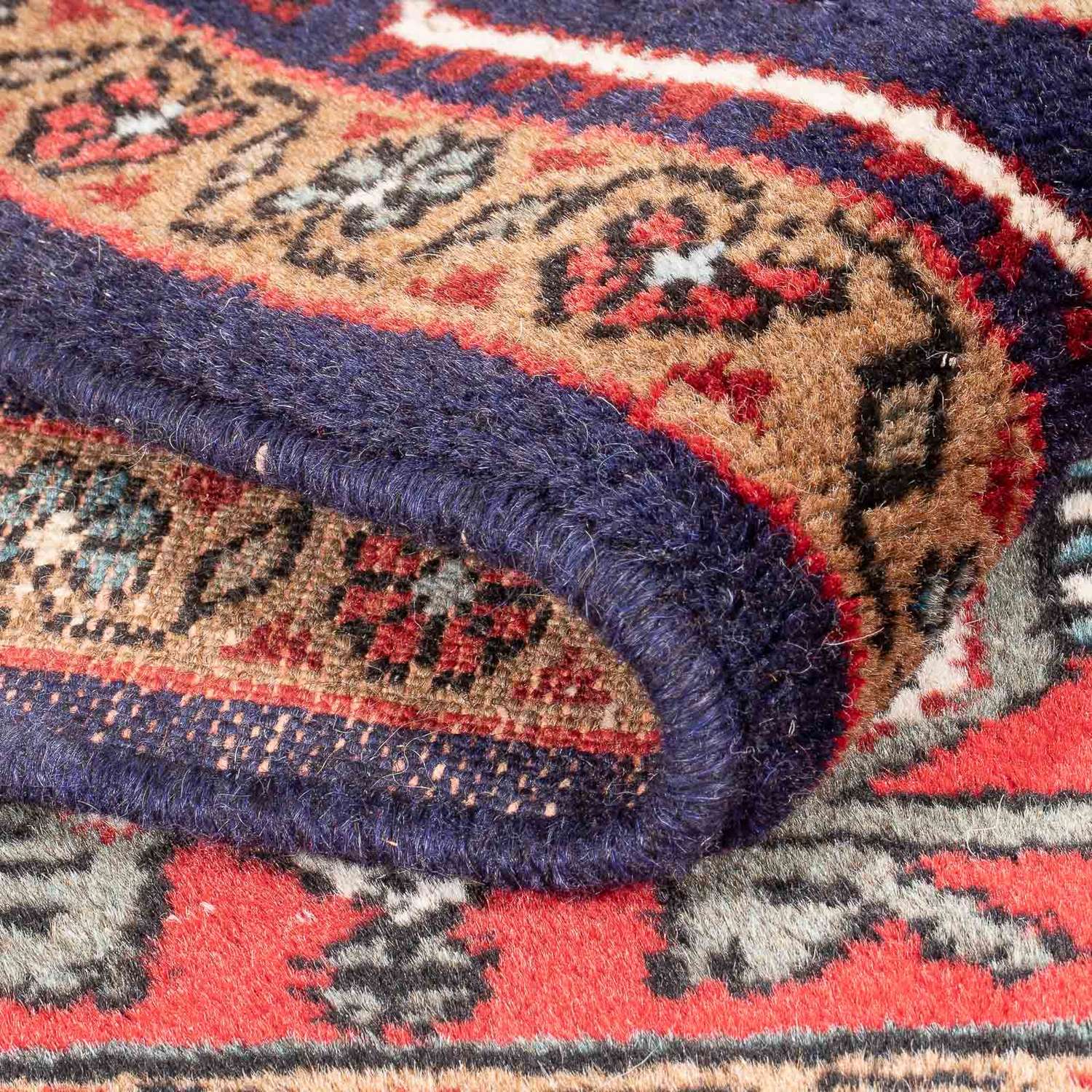 Perski dywan - Nomadyczny - 150 x 107 cm - czerwony