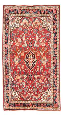 Tapis persan - Classique - 222 x 130 cm - rouge