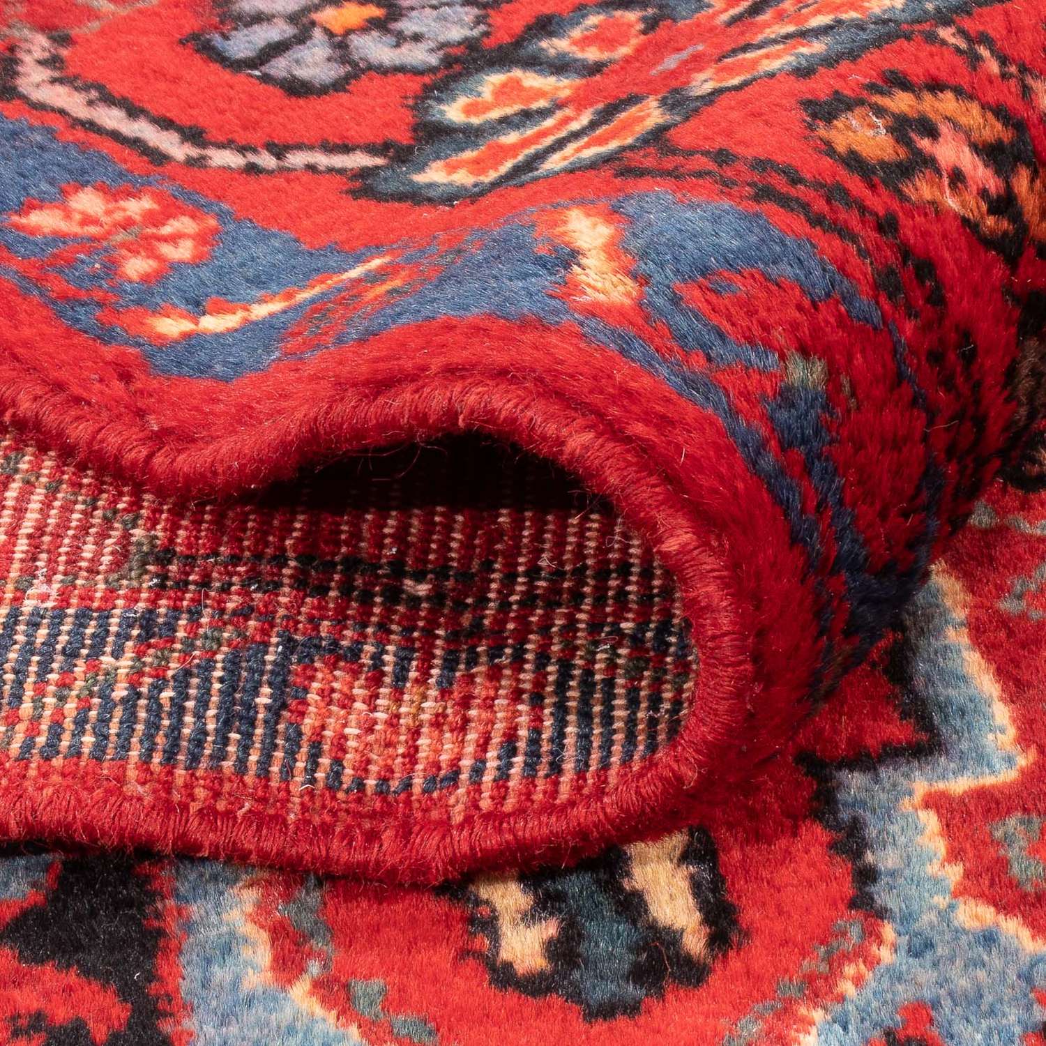 Løber Persisk tæppe - Nomadisk - 287 x 154 cm - mørkeblå