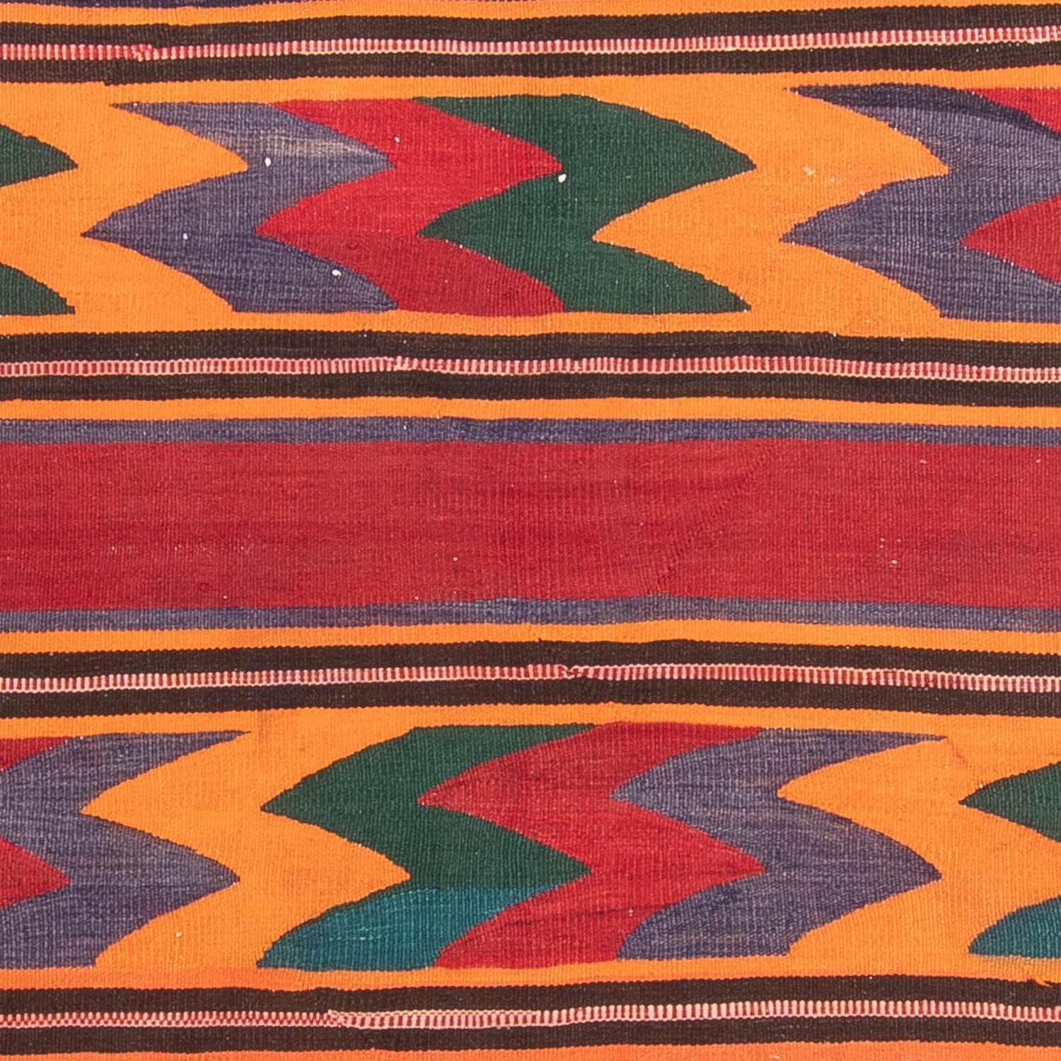 Alfombra de pasillo Alfombra Kelim - Antigua - 315 x 170 cm - multicolor