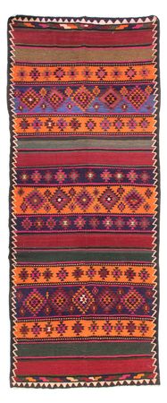 Runner Kelim Rug - Old - 395 x 160 cm - multicolored