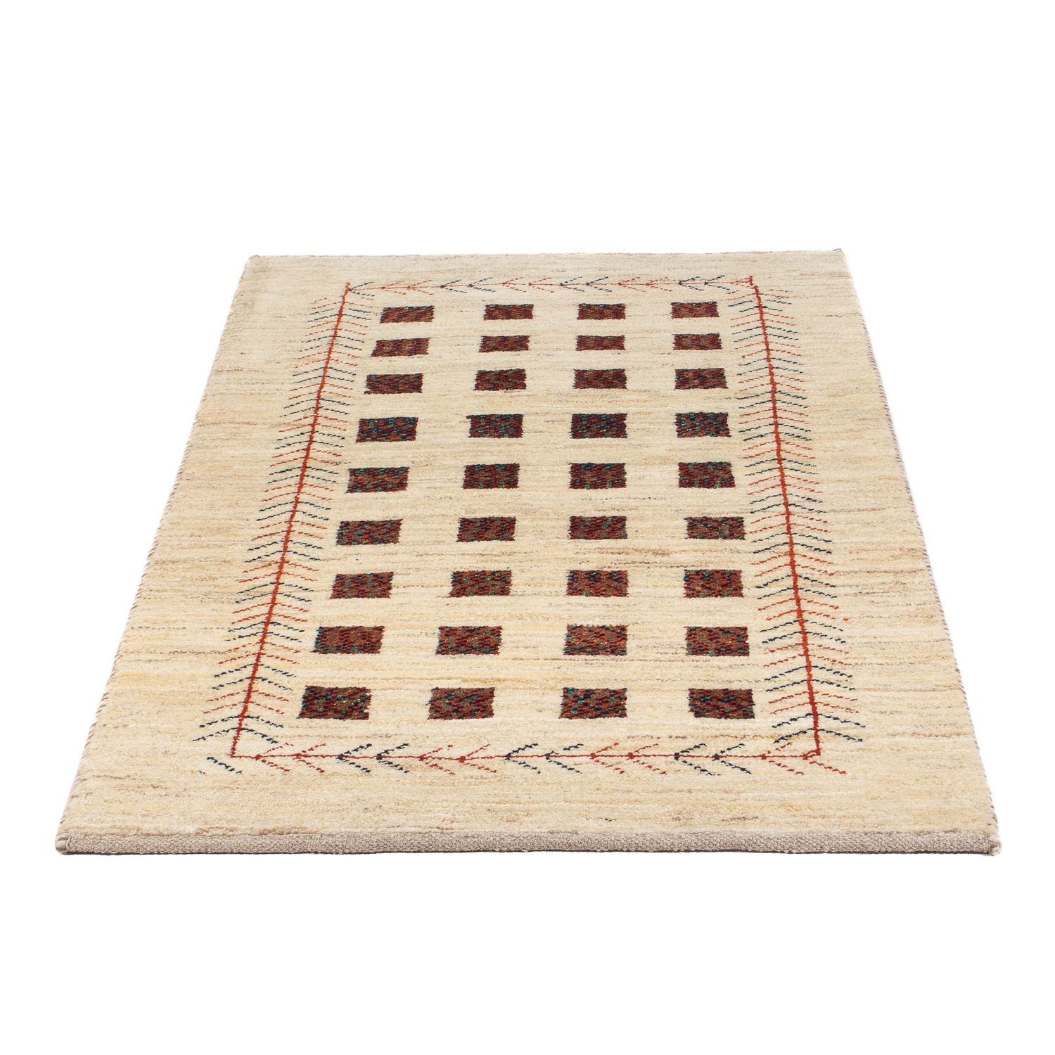 Tapis Gabbeh - Persan - 135 x 84 cm - beige