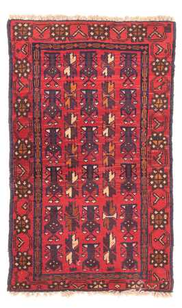 Tapis Belutsch - 130 x 74 cm - rouge