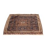 Afghansk teppe square  - 80 x 80 cm - brun