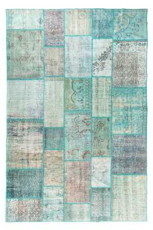 Tapis vintage - 303 x 203 cm - turquoise