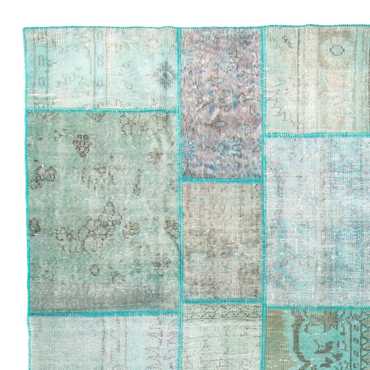 Tapis vintage - 303 x 203 cm - turquoise