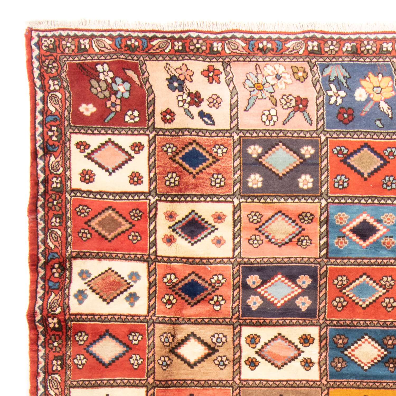 Persisk teppe - Nomadisk - 296 x 196 cm - flerfarget