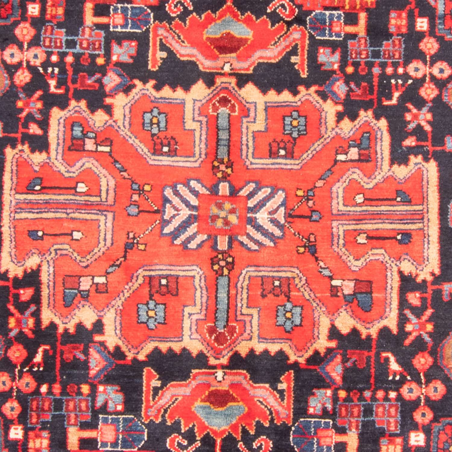 Perski dywan - Nomadyczny - 274 x 168 cm - ciemnoniebieski