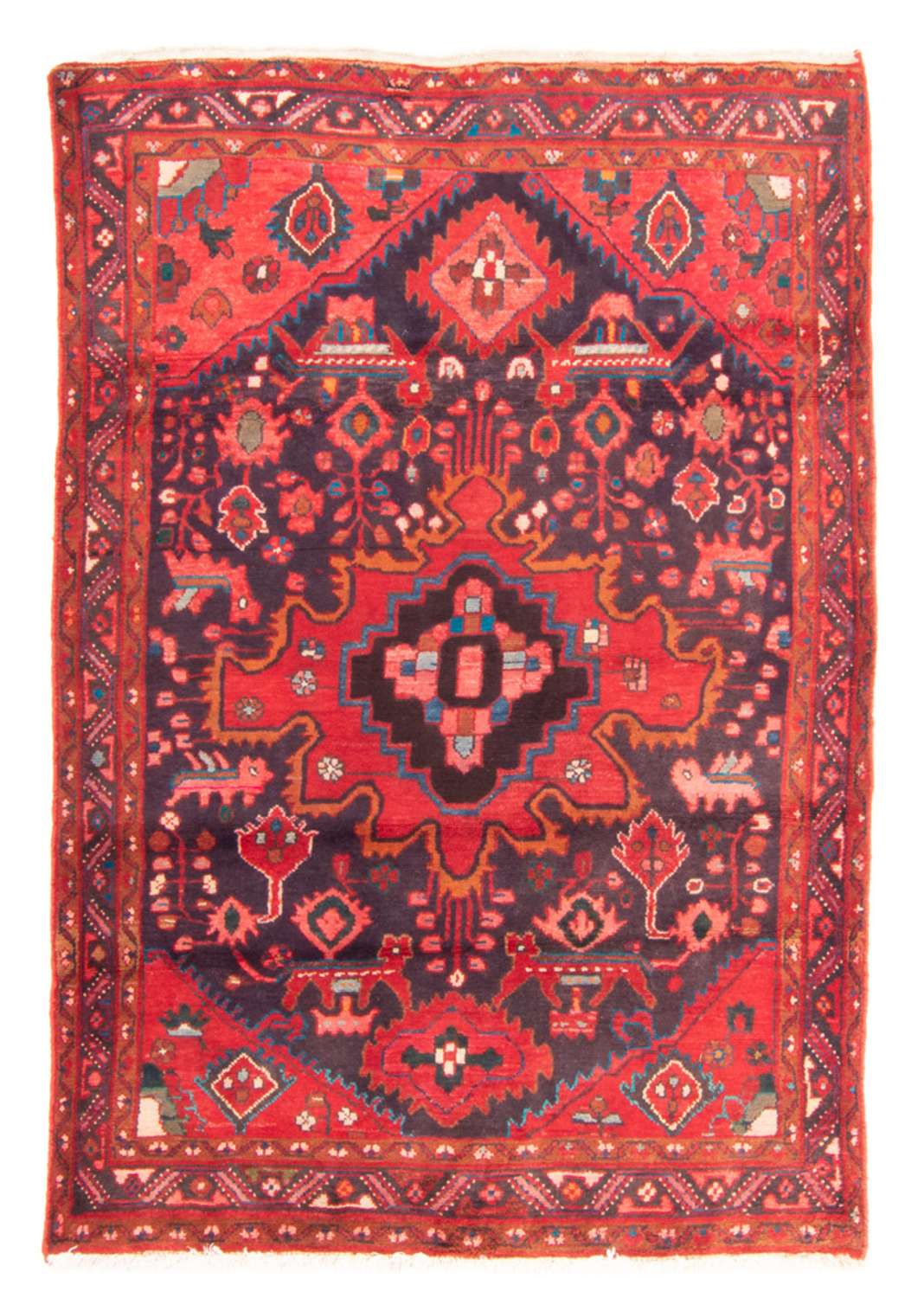 Persisk matta - Nomadic - 196 x 134 cm - mörkblå