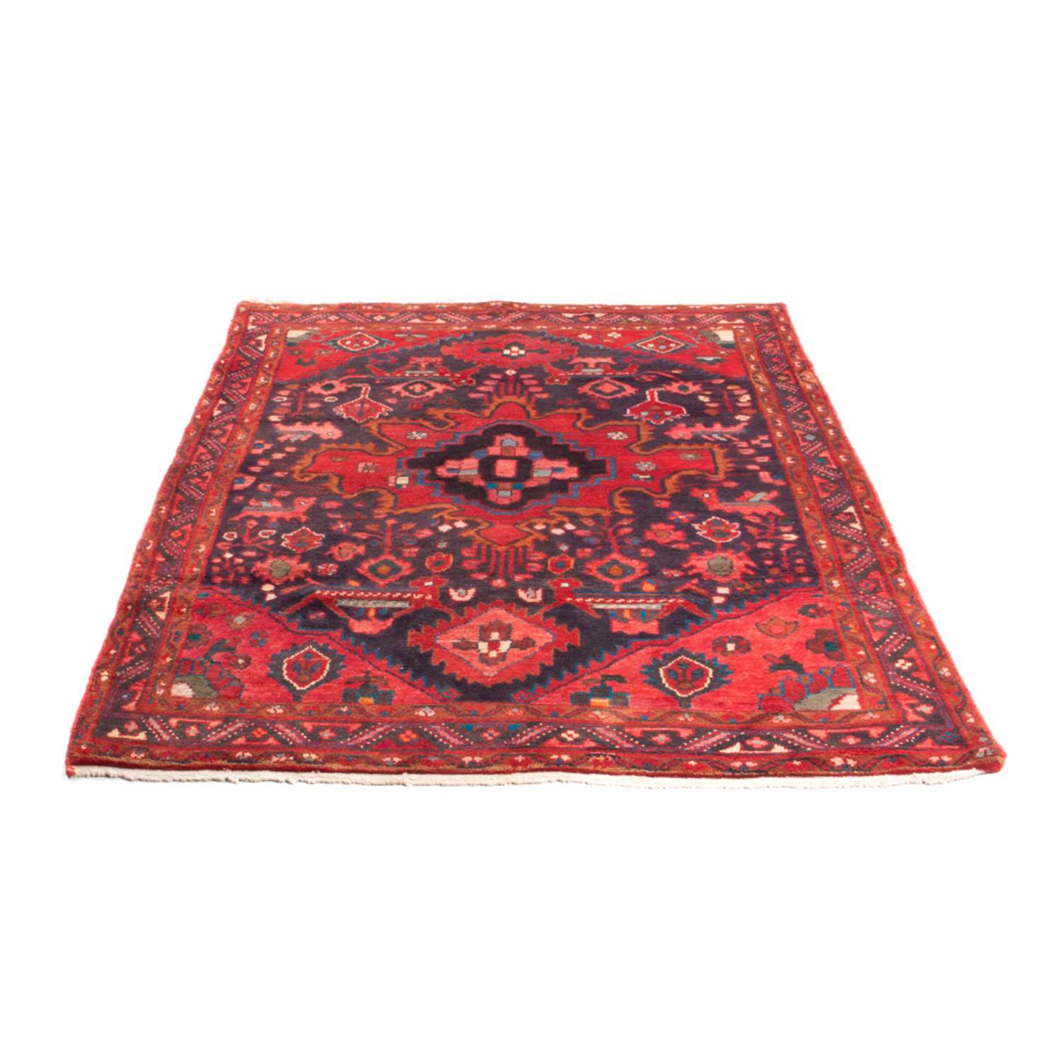 Persisk tæppe - Nomadisk - 196 x 134 cm - mørkeblå