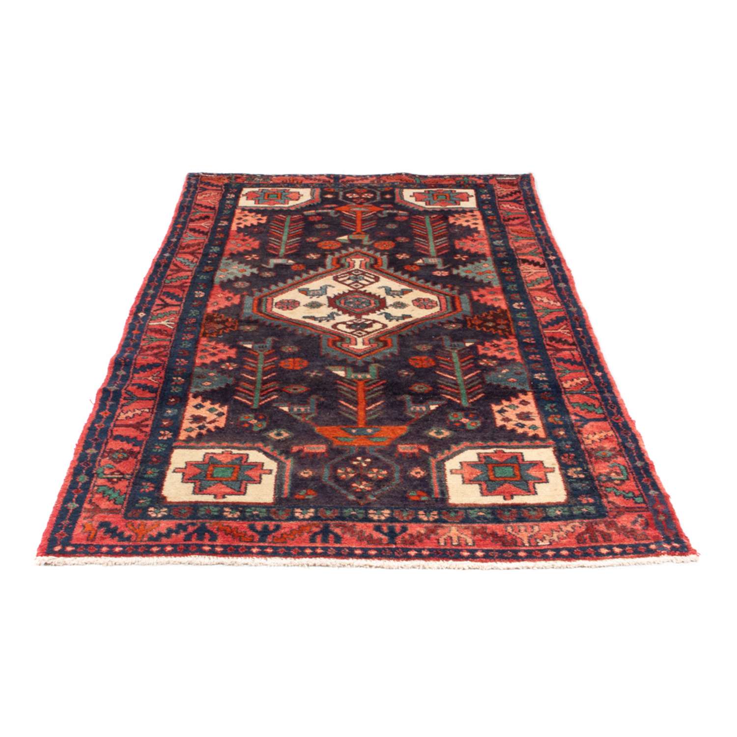 Tapis de couloir Tapis persan - Nomadic - 225 x 112 cm - bleu foncé