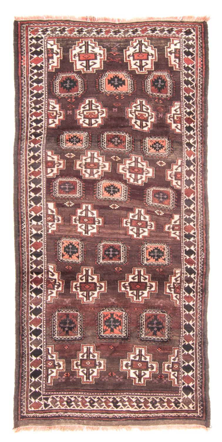 Runner Belutsch Rug - 230 x 105 cm - brown