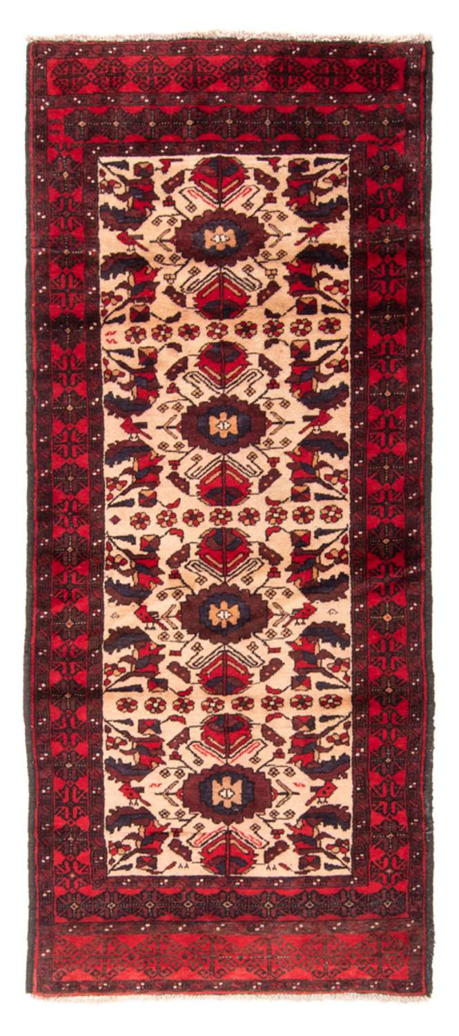 Runner Balúčský koberec - 230 x 93 cm - béžová