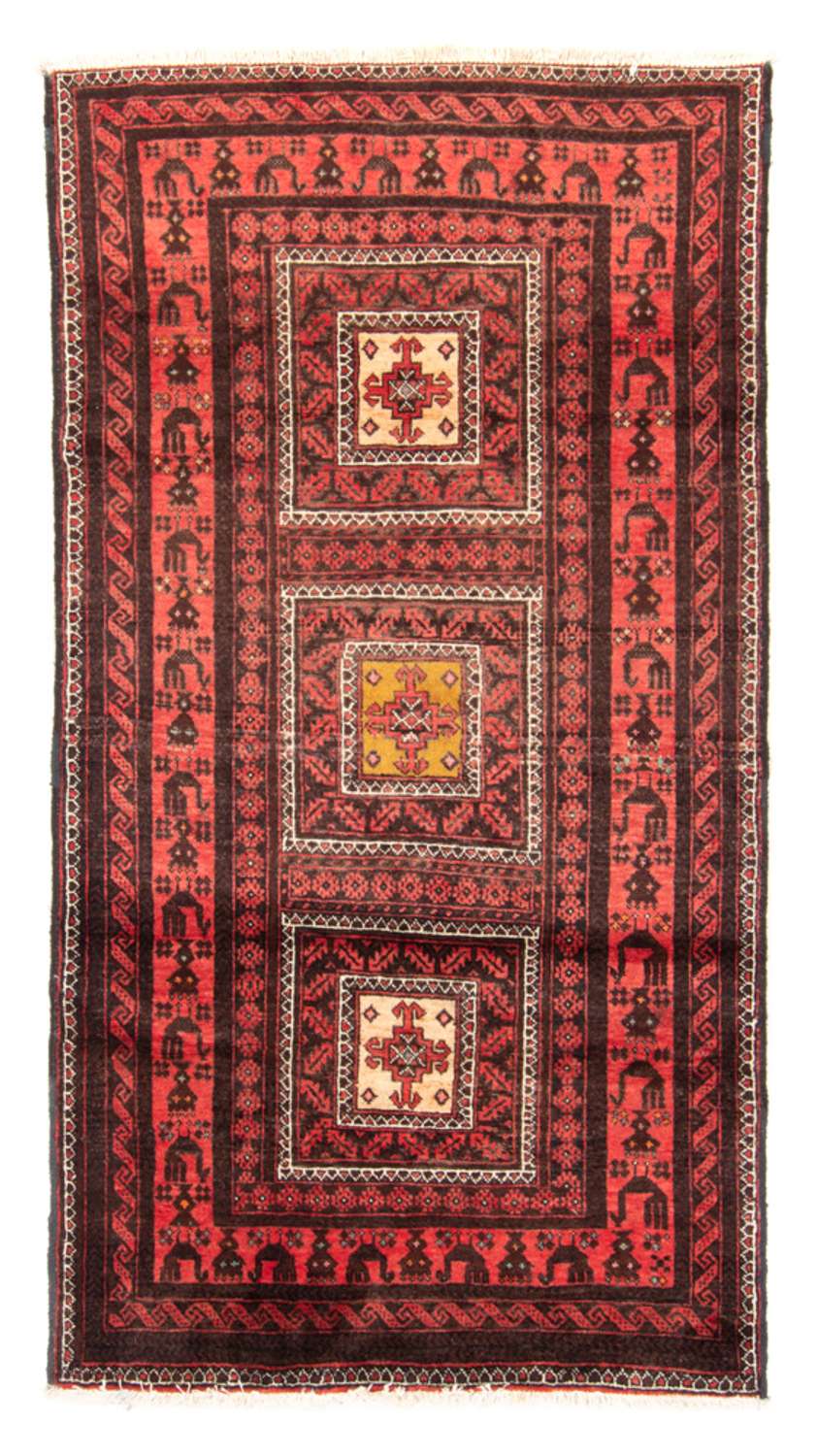 Loper Baluch tapijt - 202 x 107 cm - zalm