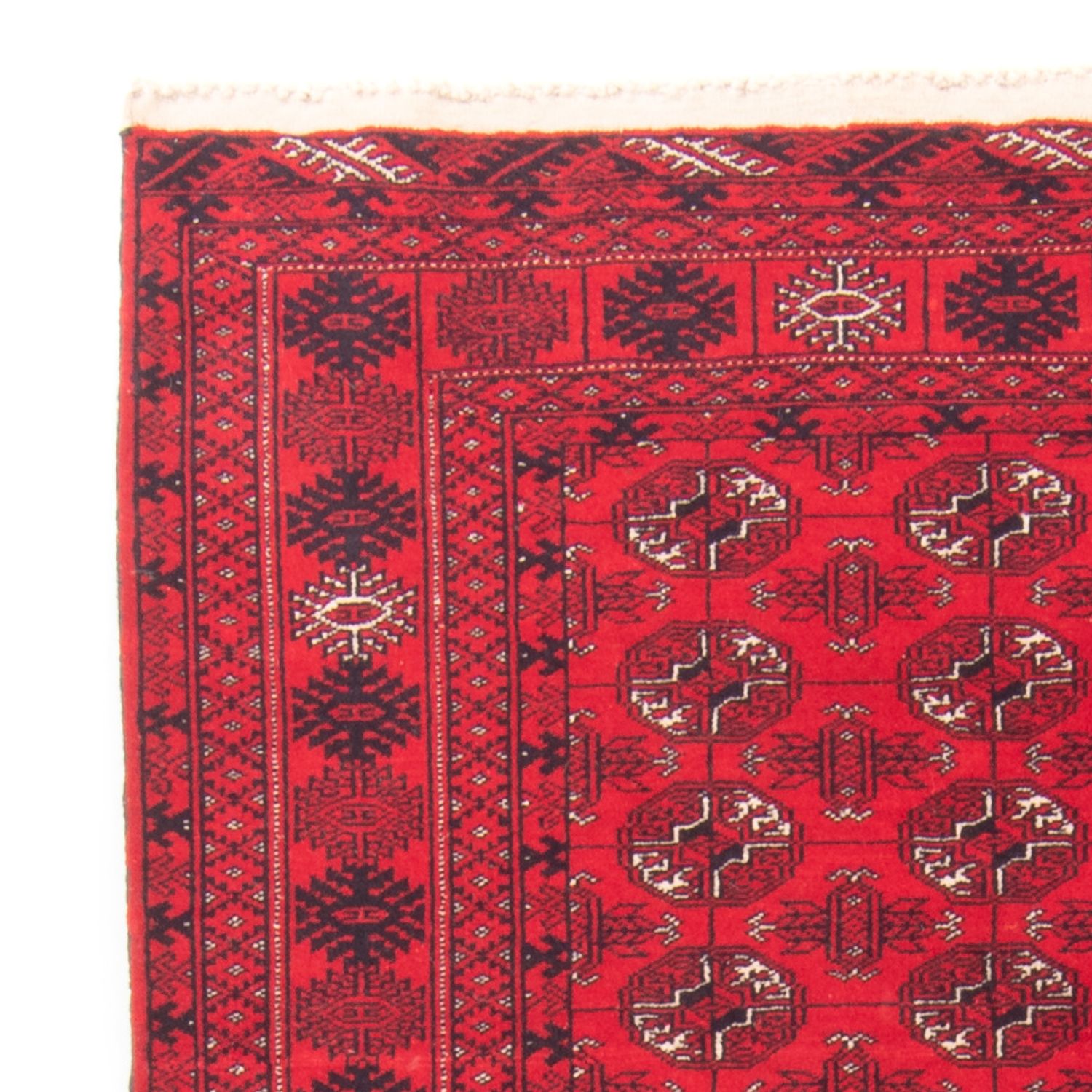 Runner Turkaman Rug - 197 x 80 cm - red