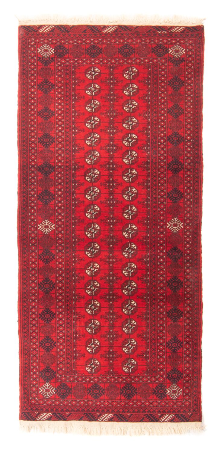 Tapis de couloir Tapis Turkaman - 194 x 85 cm - rouge