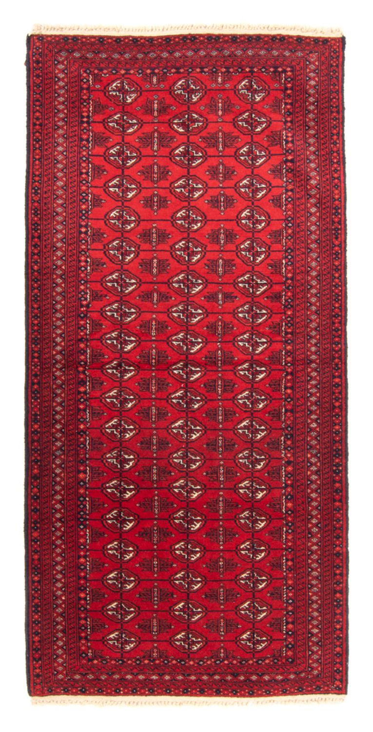 Runner Turkaman Rug - 172 x 80 cm - red