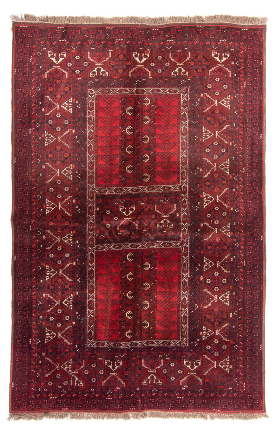 Tapis Turkaman - 237 x 158 cm - rouge