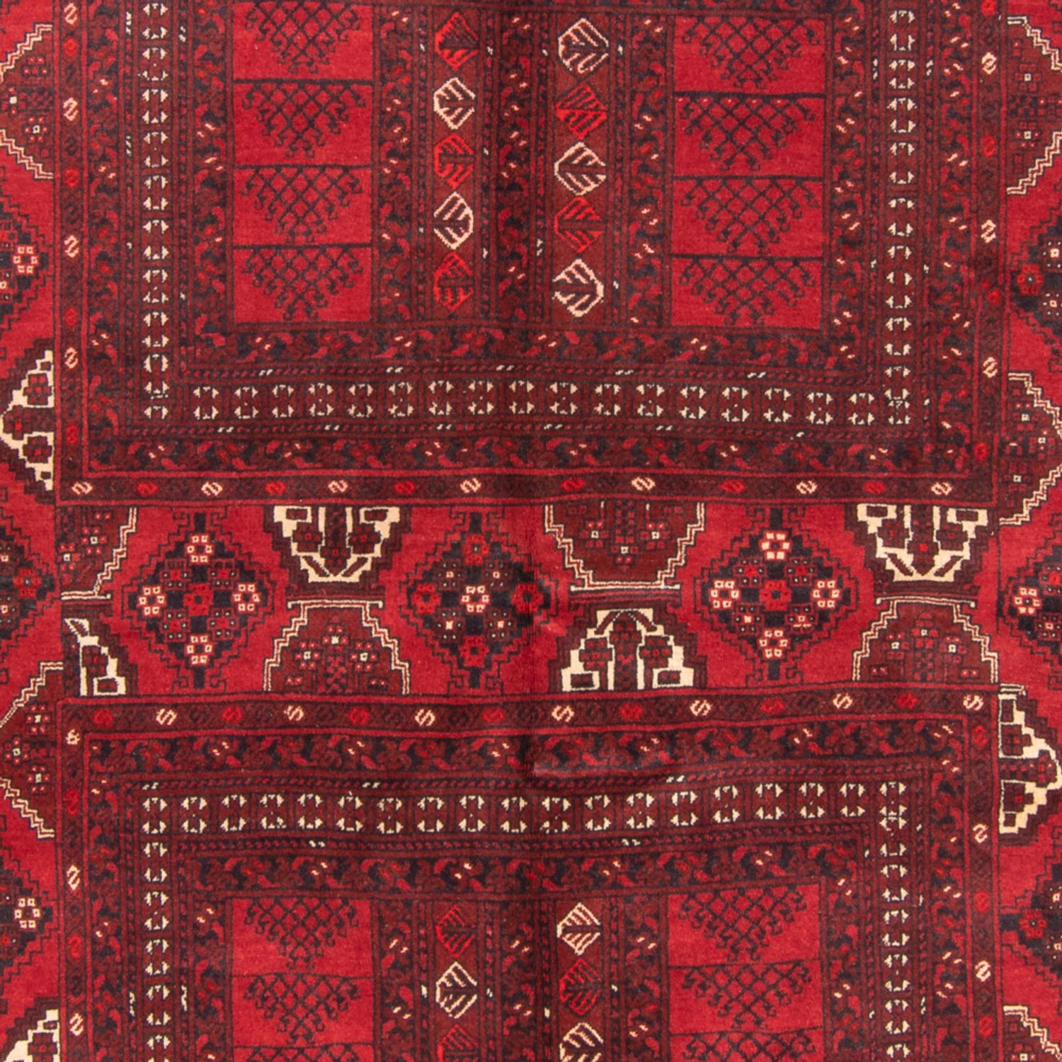 Alfombra Turkaman - 228 x 158 cm - rojo