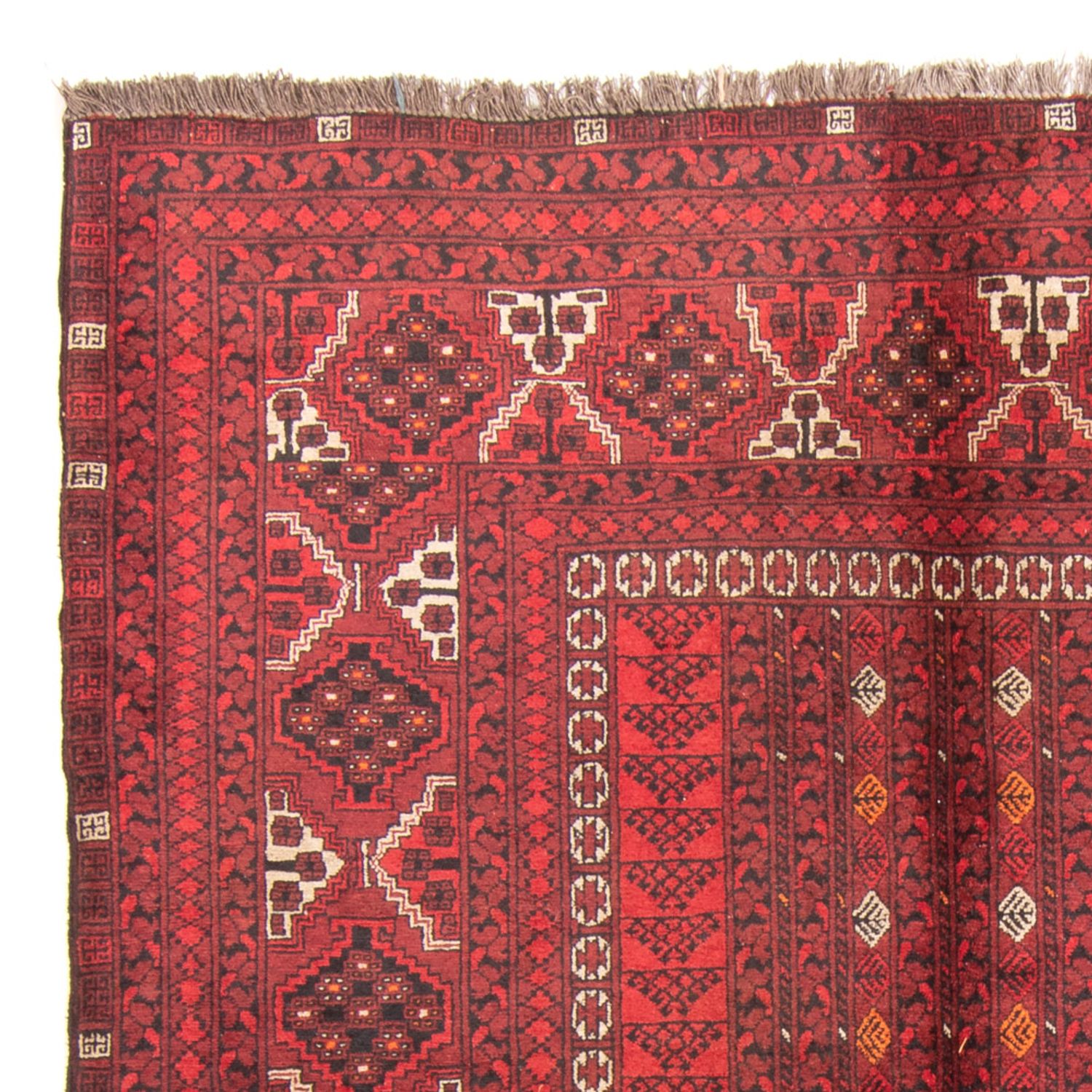 Turkaman Rug - 238 x 164 cm - red