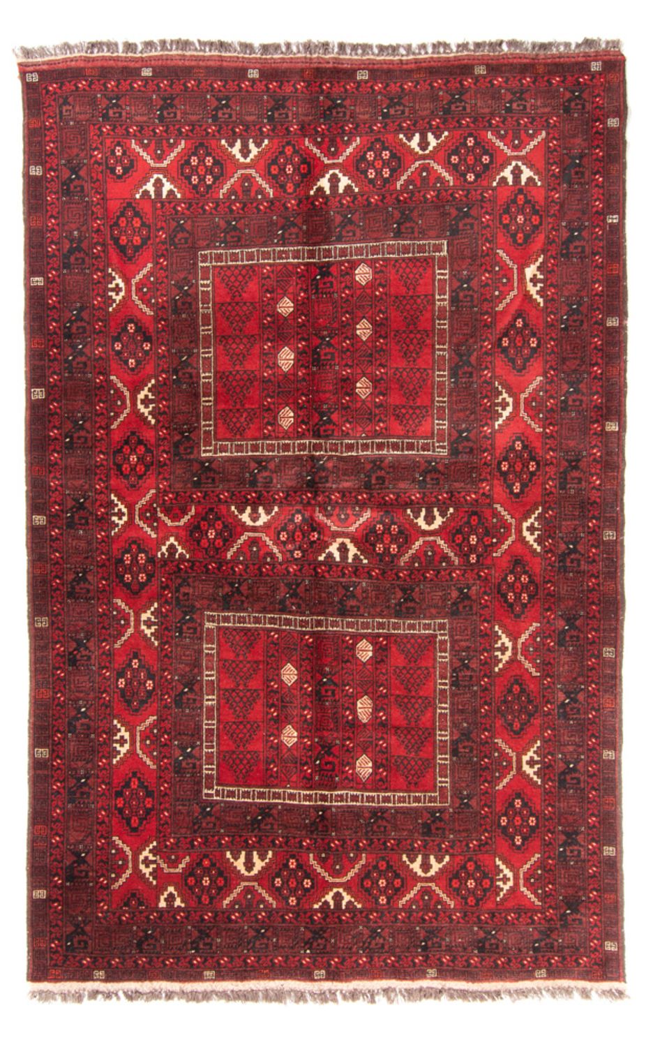 Alfombra Turkaman - 244 x 158 cm - rojo