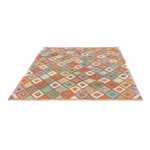 Kelim Rug - Splash - 195 x 155 cm - multicolored