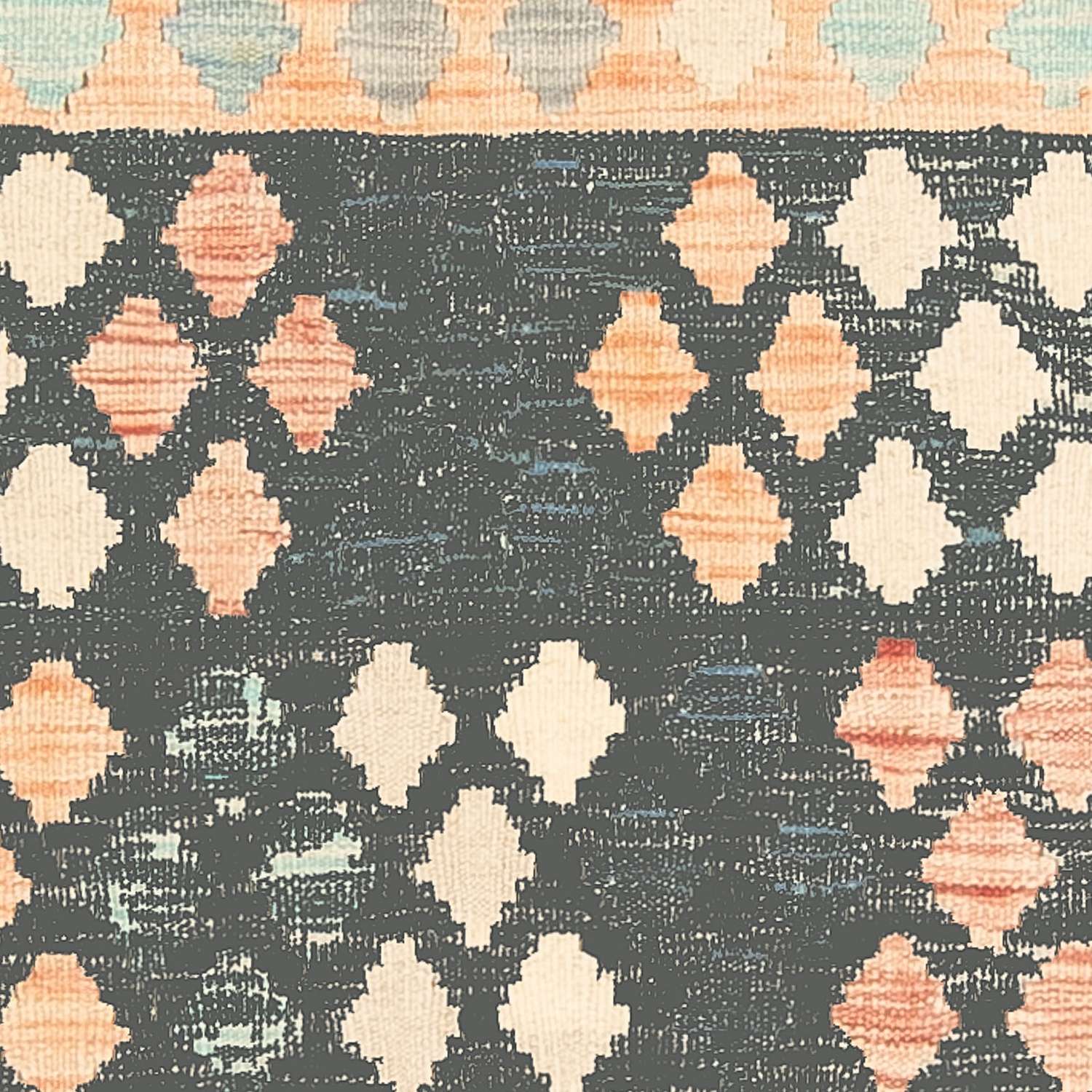 Kelim Carpet - Splash - 194 x 150 cm - flerfärgad