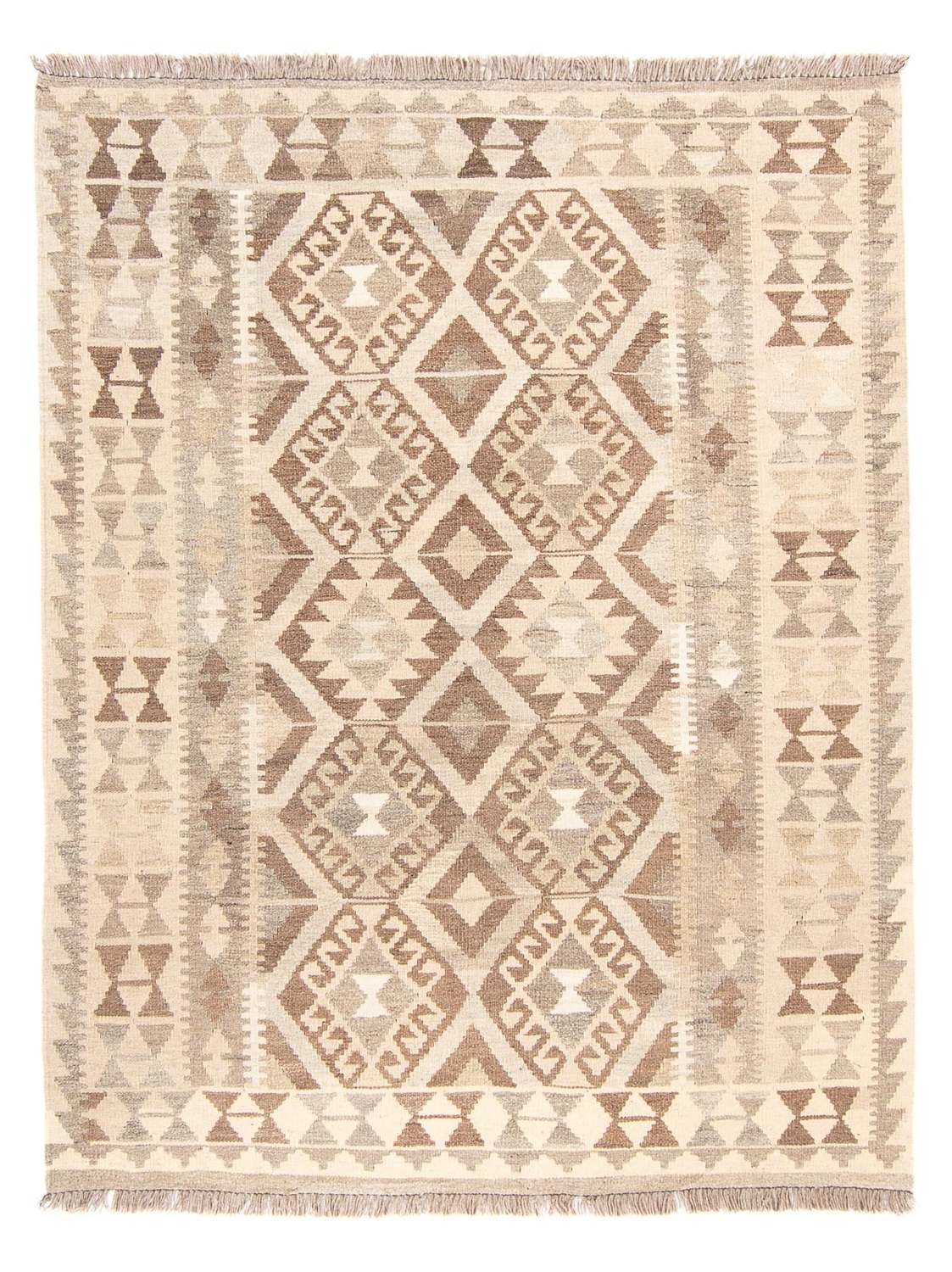 Kelim Carpet - Splash - 193 x 157 cm - natur