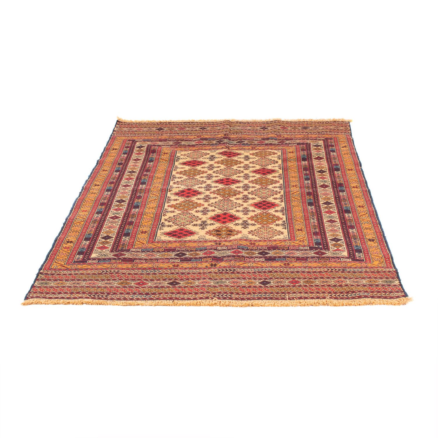 Tapete Kelim - Oriental - 170 x 126 cm - multicolorido