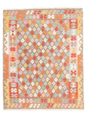 Tapis Kelim - Splash - 189 x 154 cm - multicolore