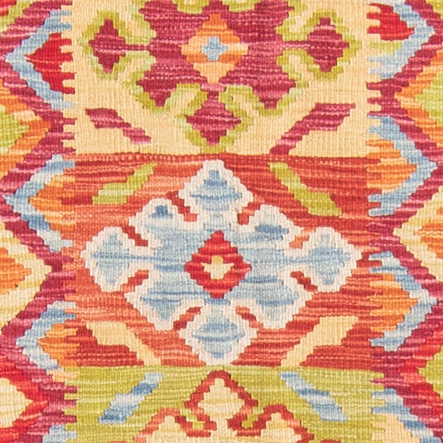 Kelim Carpet - Splash - 199 x 156 cm - flerfärgad
