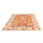 Kelim Carpet - Splash - 199 x 156 cm - flerfärgad