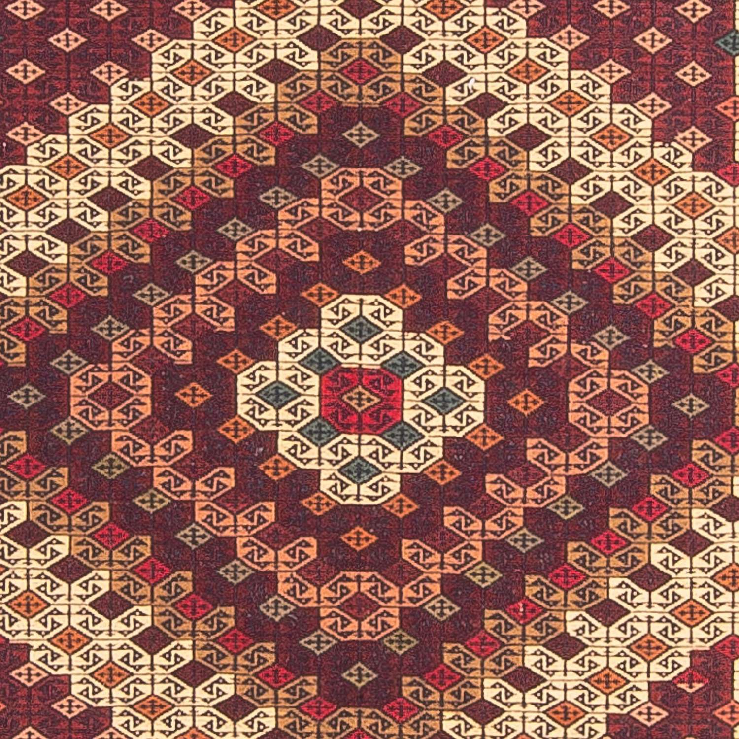 Kelimteppe - Orientalsk - 196 x 127 cm - flerfarget