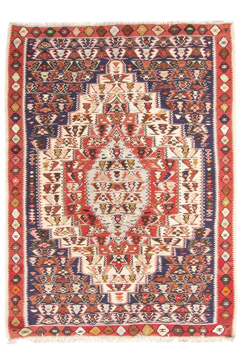 Dywan Kelim - Orientalny - 152 x 117 cm - wielokolorowy