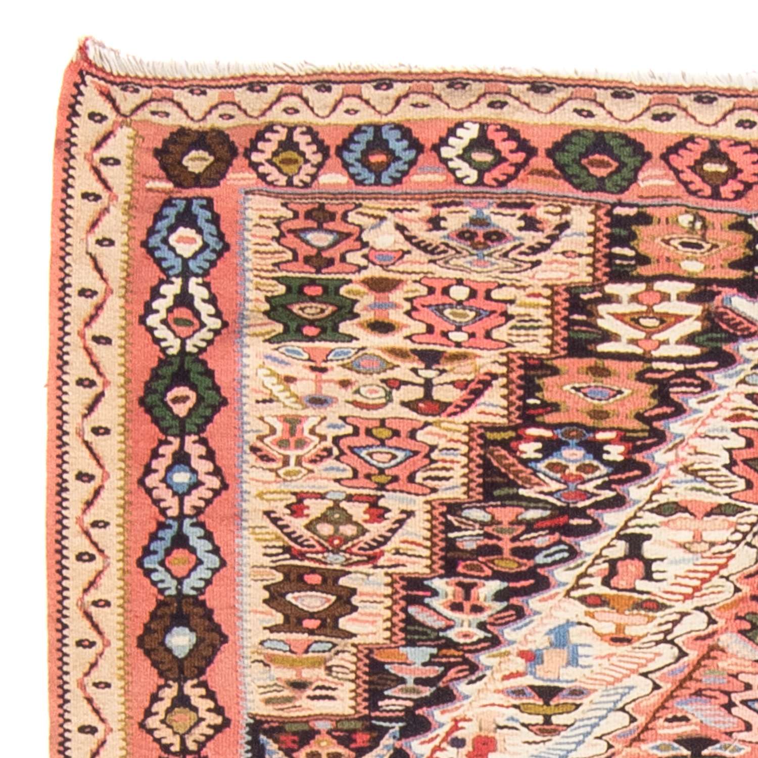 Tapete Kelim - Oriental - 152 x 120 cm - multicolorido