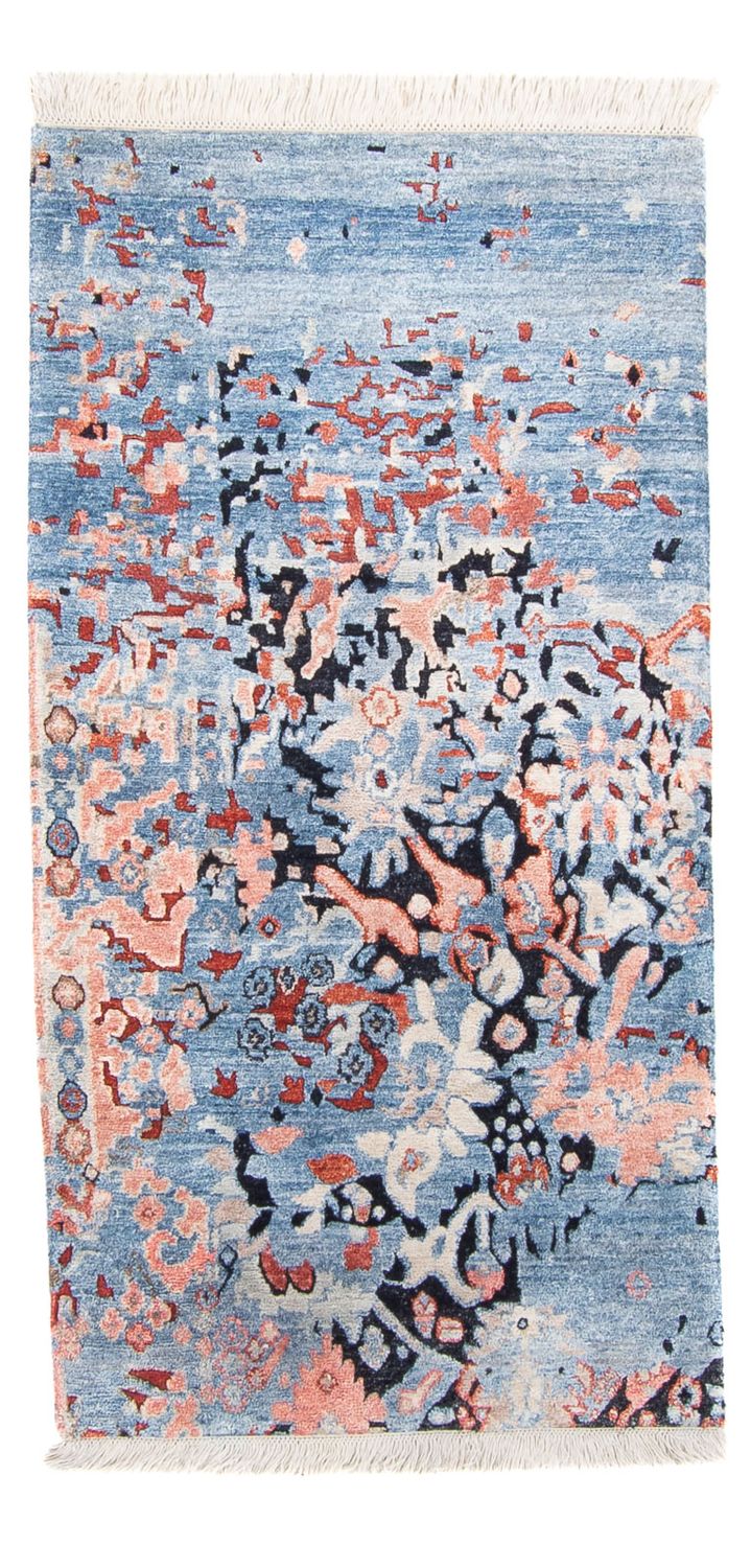 Tapis design - 140 x 70 cm - bleu clair