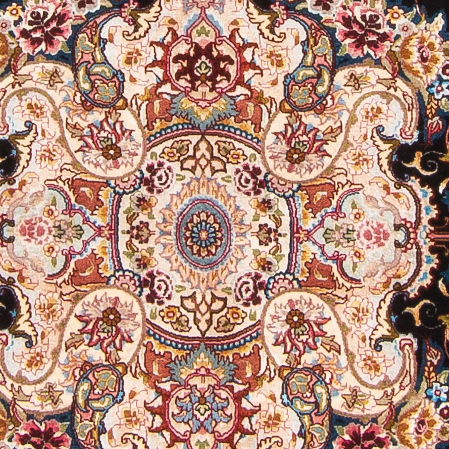 Persisk tæppe - Tabriz - Royal - 200 x 150 cm - mørkeblå