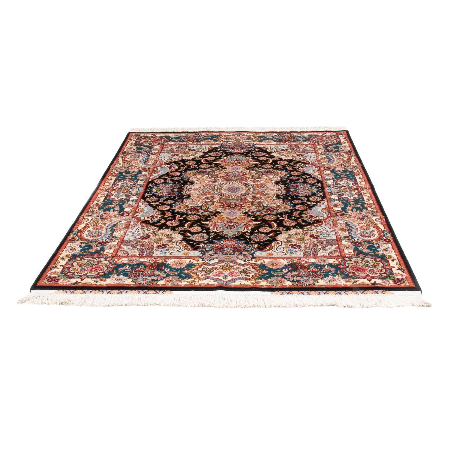 Persisk teppe - Tabriz - Royal - 200 x 150 cm - mørkeblå