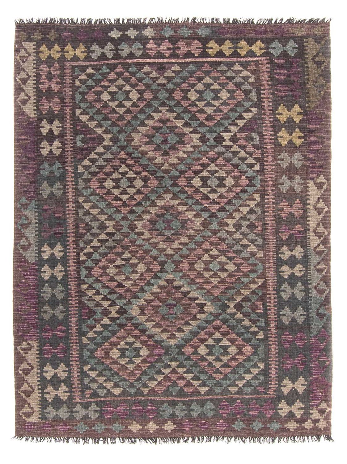 Kelim Rug - Trendy - 201 x 163 cm - multicolored