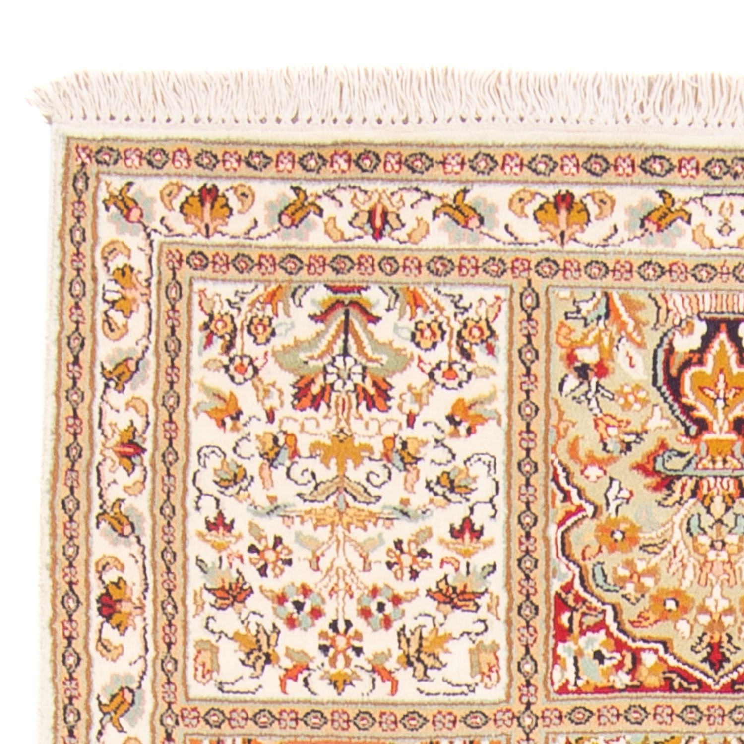 Sidenmatta - Kashmir Silk - 118 x 78 cm - flerfärgad