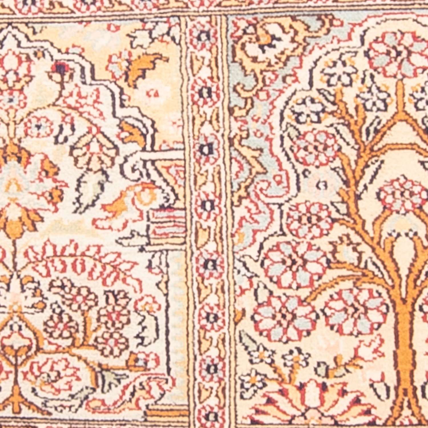 Sidenmatta - Kashmir Silk - 119 x 79 cm - flerfärgad